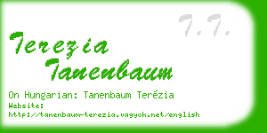 terezia tanenbaum business card